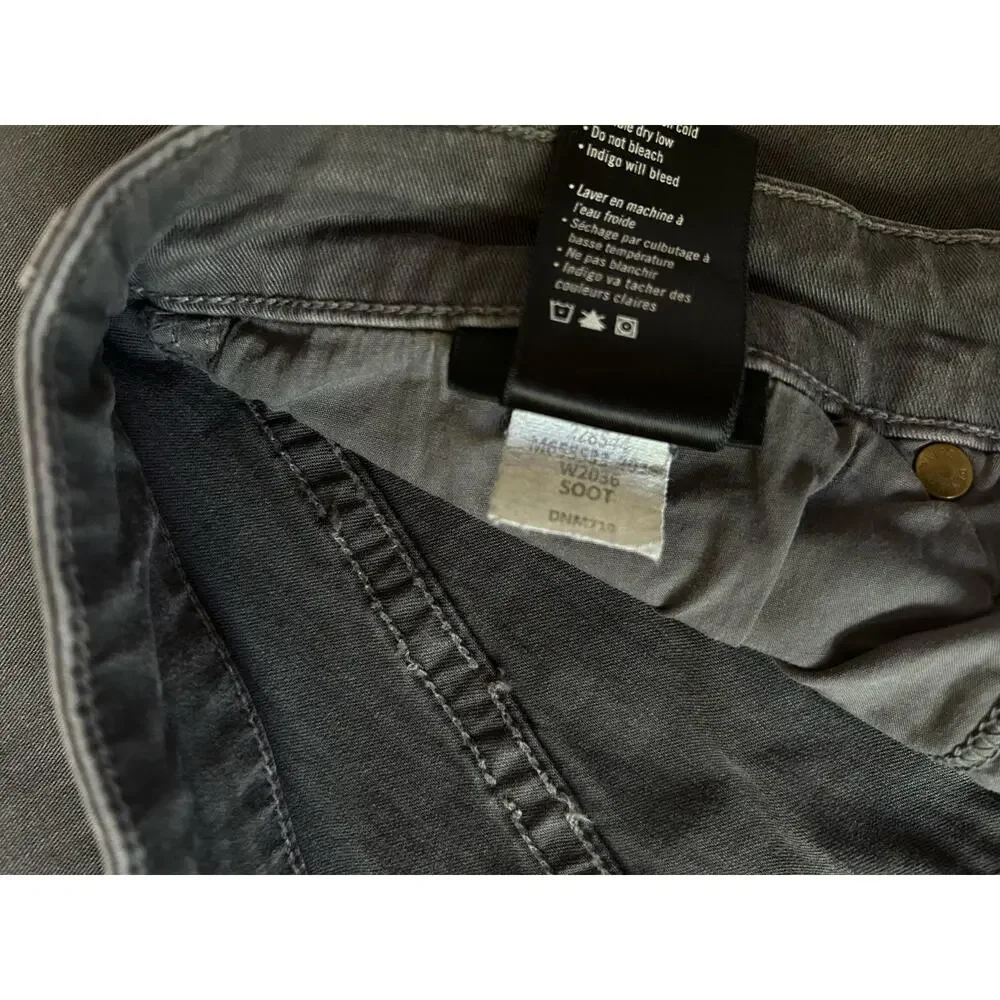 Paige Mens Federal Slim Straight Leg Twill Dark Gray Pants Size 33 Business - Picture 7 of 11